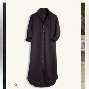 Frank and Eileen Shirt Dress in Black